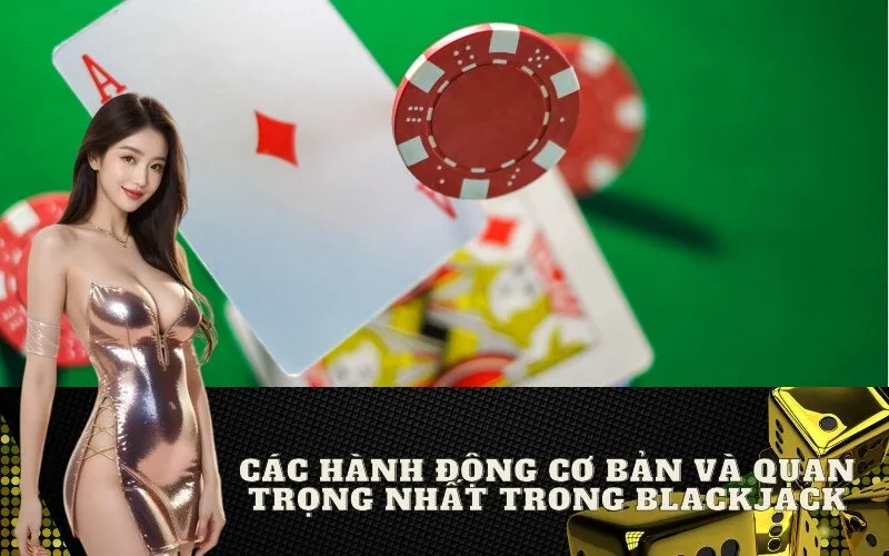 Các Hành Động Cơ Bản và Quan Trọng Nhất Trong Blackjack